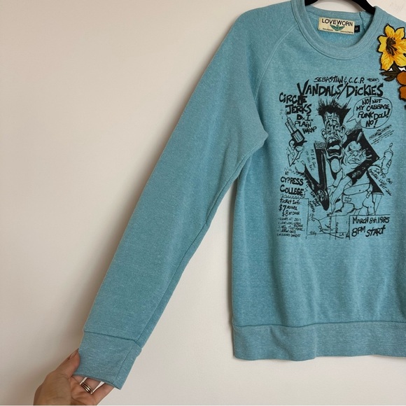 LOVEWORN Santa Barbara Pullover Crewneck Sweatshirt Size Small - Picture 3 of 9